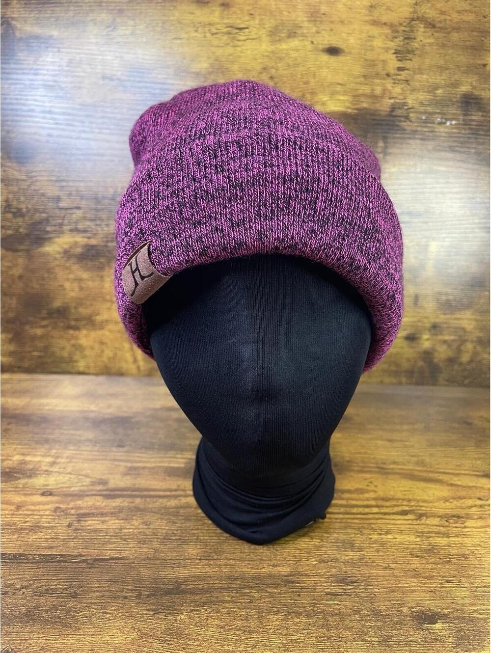 Rayli Unisex Mens Womans Pink Beanie Soft Sherpa Fur Lined‎ Winter Hat One Size